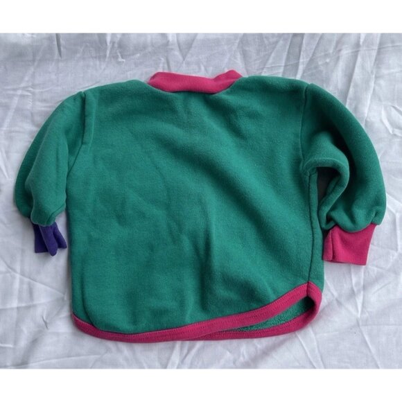 Vintage Trend Basics 1980 Girls Babies New Born Sz 18 Months Outfit Green Pink - Picture 12 of 16